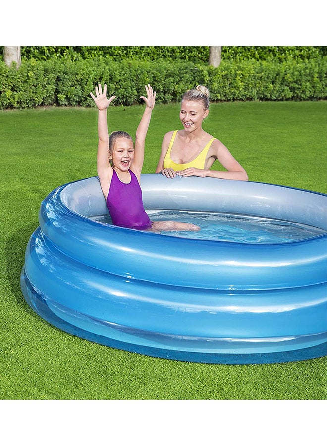 بست واي حوض سباحة ميتاليك بهيكل من 3 حلقات طراز 51042 67x21بوصة - Image 5