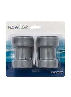 2-Piece Flowclear Hose Adaptor Set Pool Accessories 38mm 38mm - v1653552227/N18623753A_1