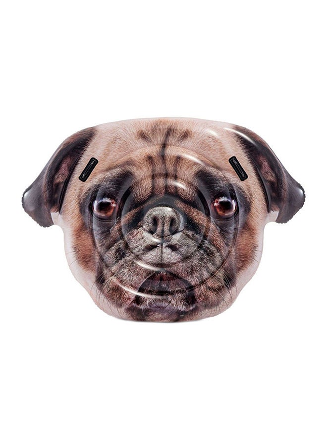 INTEX - Pug Face Island Pool Float Inflatable 1.73x1.30cm - Image 1