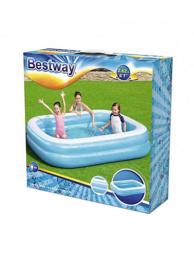 Bestway Inflatable Rectangular Pool 262x175x51centimeter  - Image 2