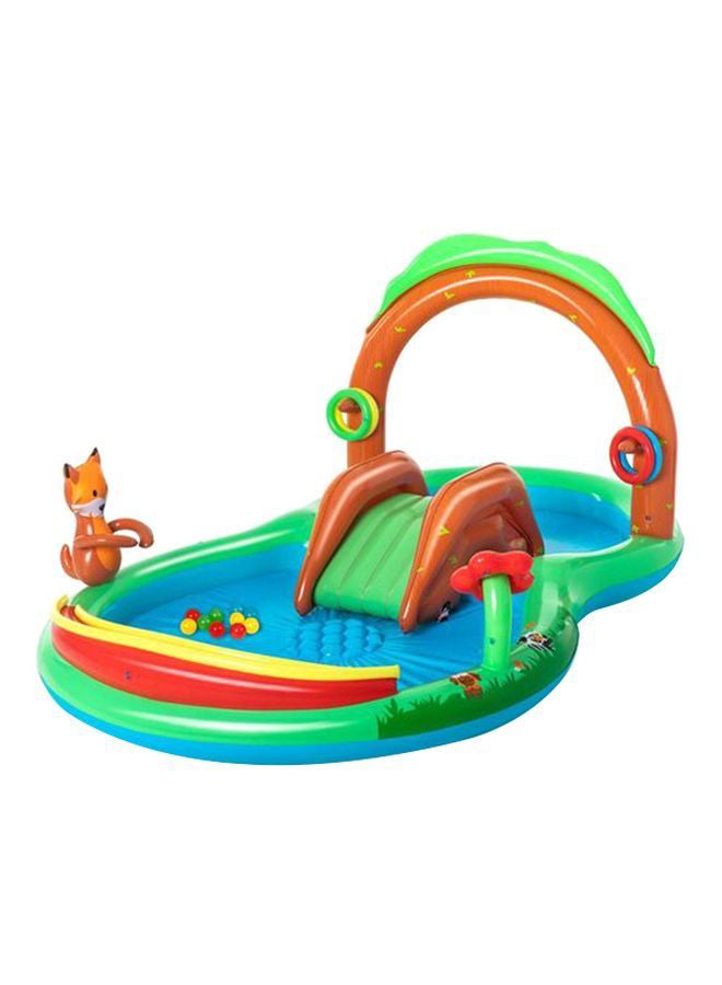 Bestway Friendly Woods Paddling Pool Play Centre 295x199x130cm  - Image 1