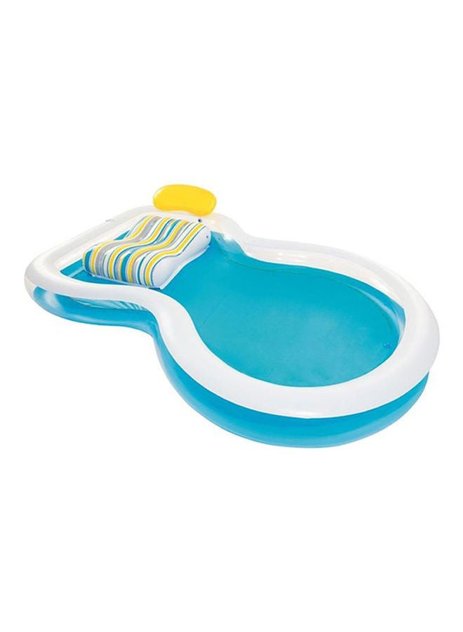 Bestway Inflatable Staycation Family Pool With 2 Cushions And A Headrest With Heavy Duty Repair Patch 279x234x48cm  - Image 3