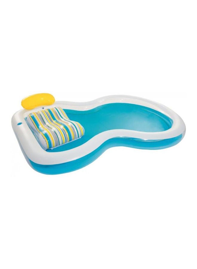 Bestway Inflatable Staycation Family Pool With 2 Cushions And A Headrest With Heavy Duty Repair Patch 279x234x48cm  - Image 4