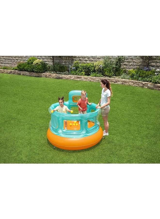 Bestway - Up, In And Over Hops 'N Hoops Bouncer With Repair Patch 1.52x1.52x1.17meter - Image 1