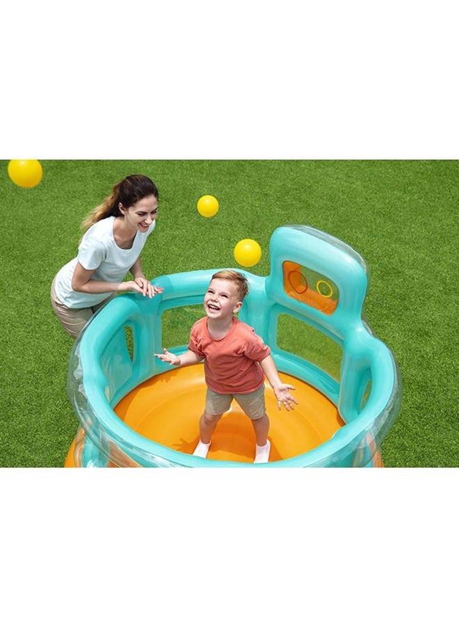 Bestway - Up, In And Over Hops 'N Hoops Bouncer With Repair Patch 1.52x1.52x1.17meter - Image 1
