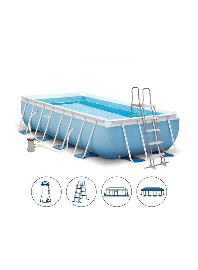 INTEX Prism Frame Rectangular Swimming Pool 488x244x107cm  - Image 3