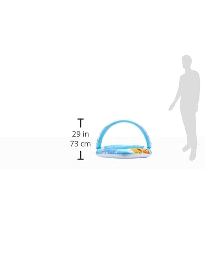 INTEX Winnie The Pooh Baby Inflatable Foldable Portable Lightweight Swimming Pool 109x102x71cm  - Image 4