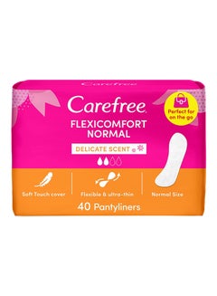 Panty Liner Flexi Comfort Cotton Feel Fresh Scent Pack of 40 وردي