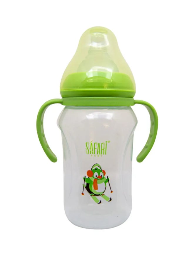 Safari Wide Neck Feeding Bottle 270Ml With Handle 