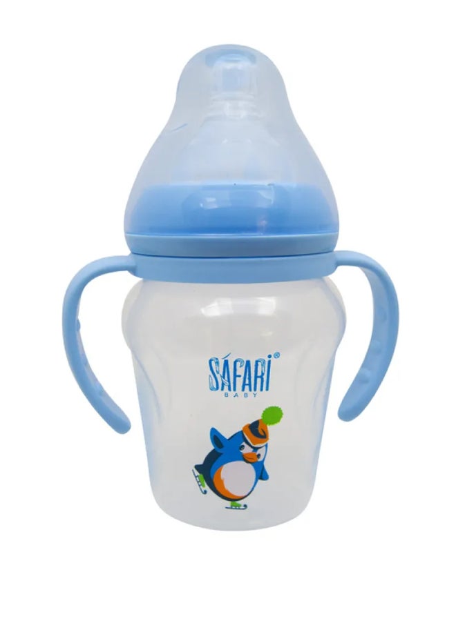 Safari - Wide Neck Feeding Bottle 180Ml With Handle - Image 1
