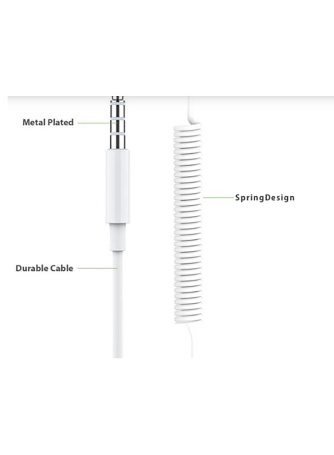 X-HANZ Universal In-Ear Earphone With Mic White - Image 2