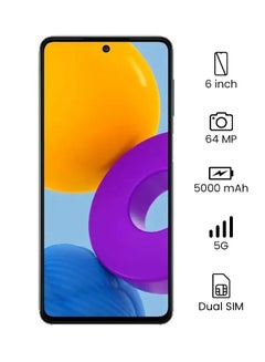 تسوق سامسونج وهاتف جالاكسي M52 ثنائي الشريحة بذاكرة رام سعة 8 جيجابايت ...