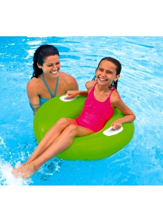 INTEX Hi-Gloss Tube Ring Float With Handles 24x12x3cm - Image 2