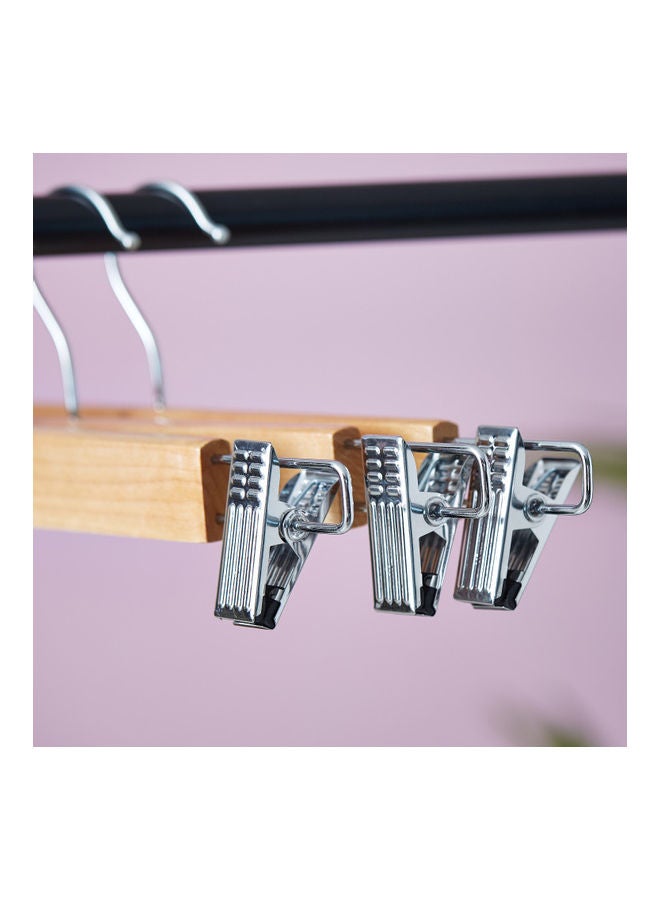 Home Box 3-Piece Forest Trouser Hangers Beige/Silver  - Image 3