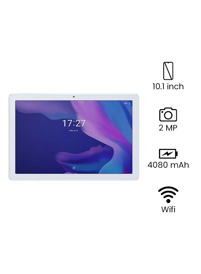 1T 10 Smart Tablet 10.1 Inch, 32GB, 2GB RAM, Wi-Fi with Keyboard and Flip Case Cream Mint