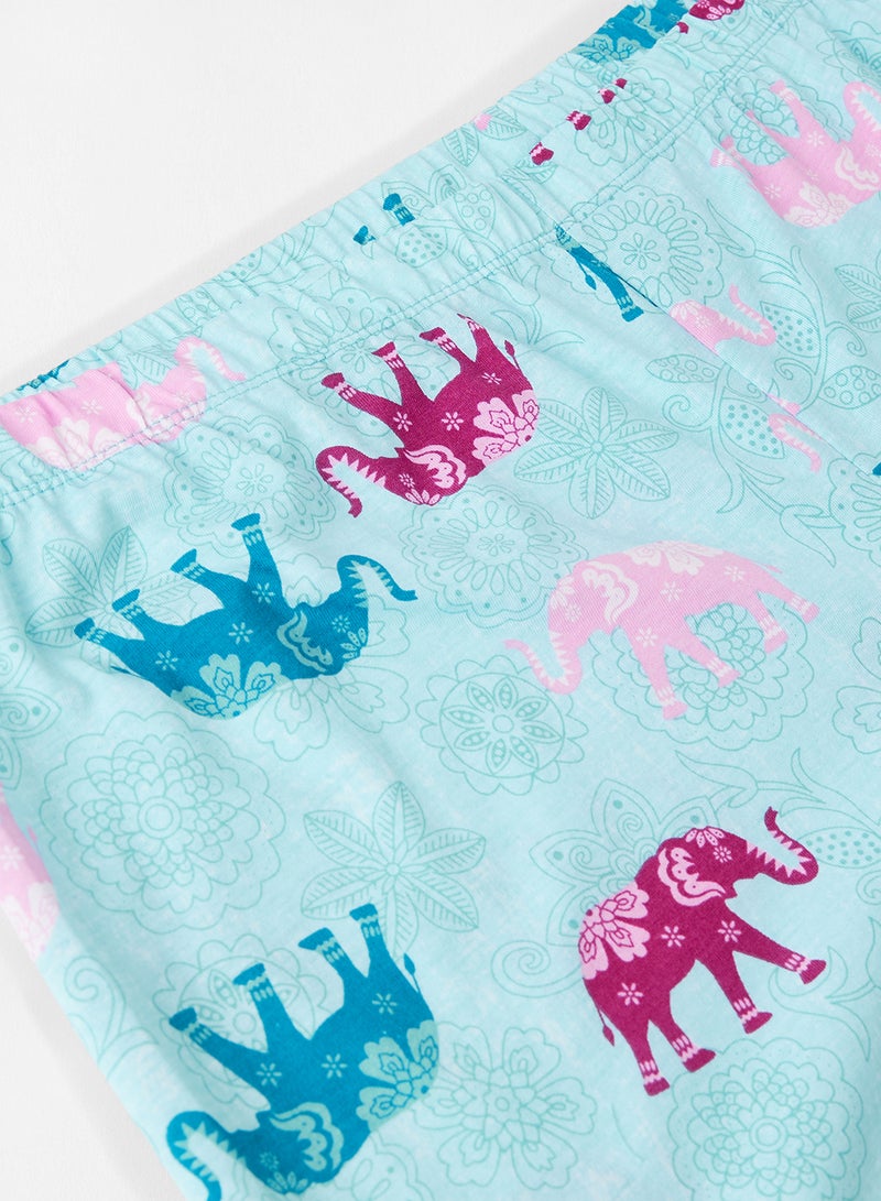 Anaqa - Pack Of 2 Top And Pyjama Set Blue - Image 1