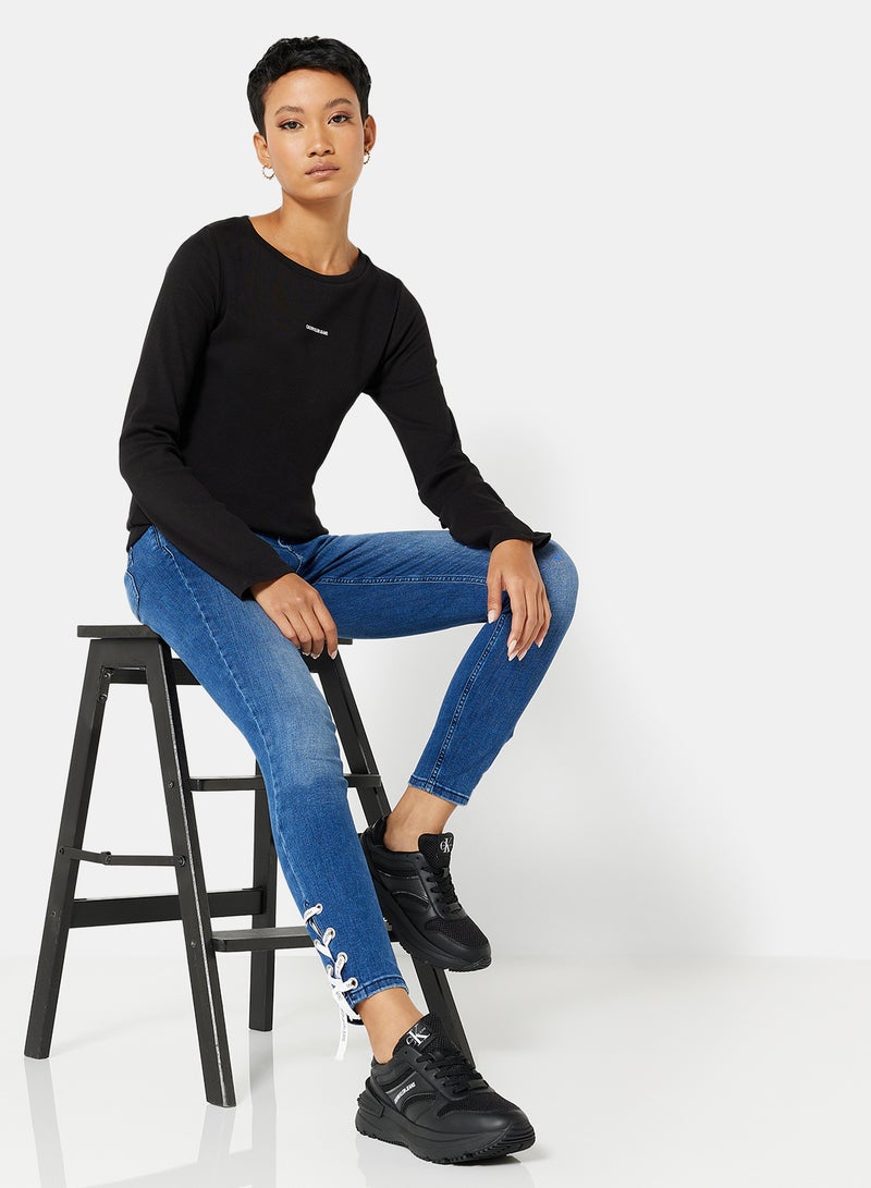 Calvin Klein Jeans - Mid Rise Skinny Jeans Blue - Image 1