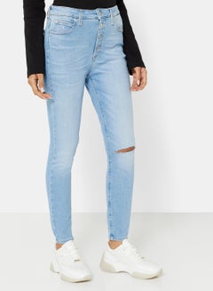 High-Rise Super Skinny Jeans Denim Light