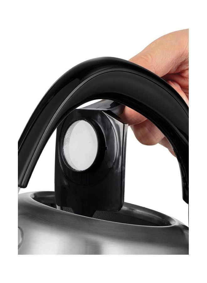 Russell Hobbs - 2200W Traditional 1.5L Electric Kettle Brushed Stainless Steel, Pull-Off Lid, Perfect Pour Spout, 360-Degree Rotational Base 1.5 L 2200 W 28130 Silver - Image 1