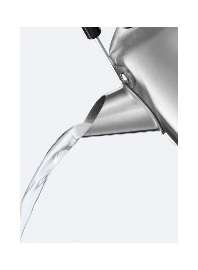 Russell Hobbs - 2200W Traditional 1.5L Electric Kettle Brushed Stainless Steel, Pull-Off Lid, Perfect Pour Spout, 360-Degree Rotational Base 1.5 L 2200 W 28130 Silver - Image 1