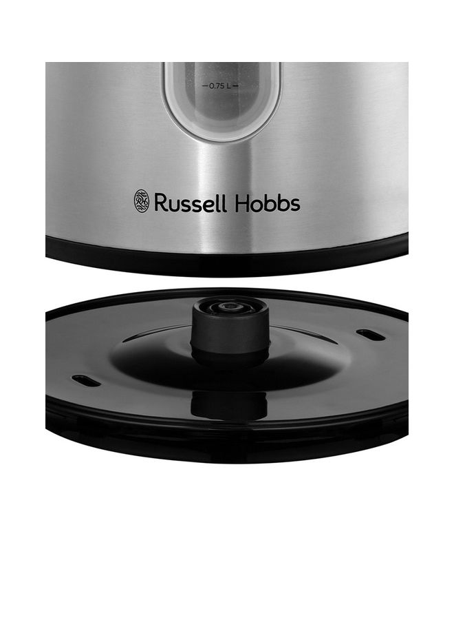 Russell Hobbs - 2200W Traditional 1.5L Electric Kettle Brushed Stainless Steel, Pull-Off Lid, Perfect Pour Spout, 360-Degree Rotational Base 1.5 L 2200 W 28130 Silver - Image 1