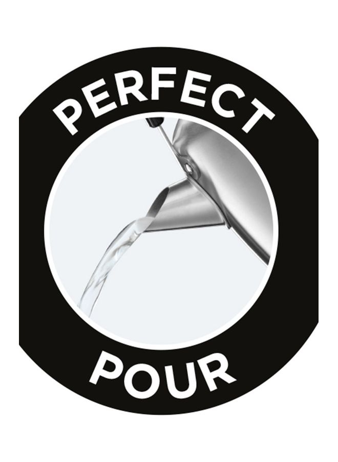 Russell Hobbs - 2200W Traditional 1.5L Electric Kettle Brushed Stainless Steel, Pull-Off Lid, Perfect Pour Spout, 360-Degree Rotational Base 1.5 L 2200 W 28130 Silver - Image 1