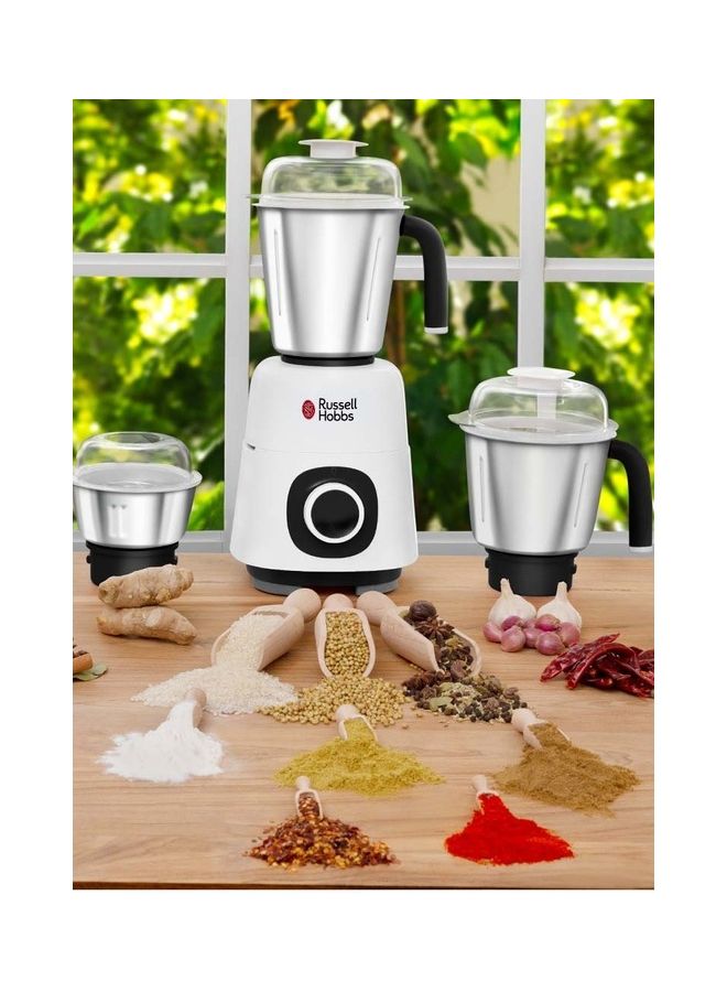 راسيل هوبز خلاط ومطحنة سوبريم مع 3 أوعية من الاستانلس ستيل 1.5 L 750 W MG42505 أبيض/ أسود  - Image 5