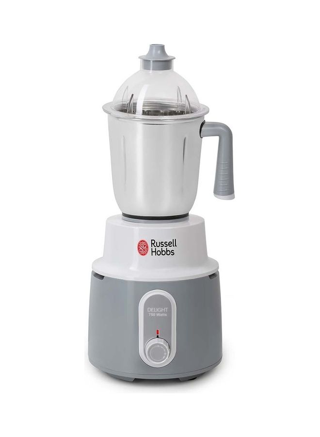 Russell Hobbs - 3-In-1 Mixer Grinder 750W, Multifunctional Grinder with Stainless Steel, 3 Speed, Perfect for Dry & Wet Fine Grinding, Mixing & Juicing 1.5 L 750 W MG42506 White/Grey - Image 1