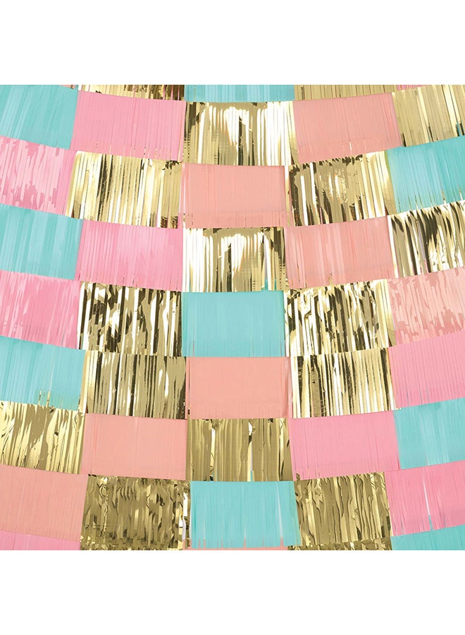 Amscan 9-Piece Paper And Foil Backdrop Decorating Banner Set 61x9.5inch Birthday Theme Decorations Party Supplies 61x9.5inch - Image 2