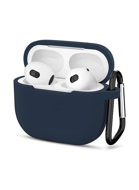 Protective Silicone Case Cover For Apple AirPods 3rd Generation Navy Blue