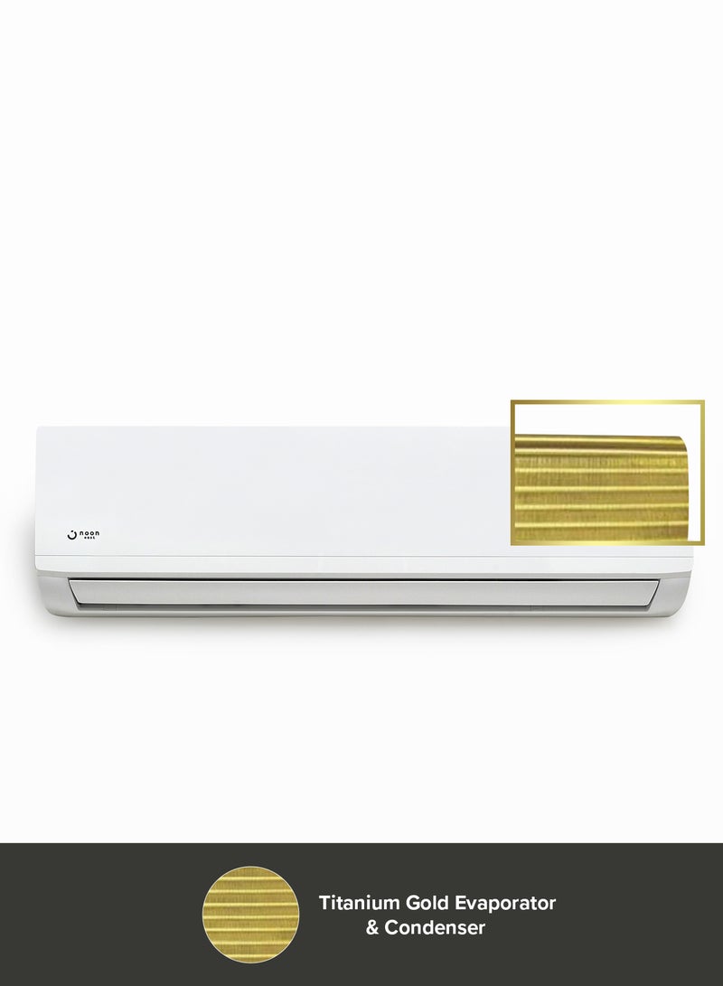 Noon East - Split Air Conditioner - 1 Ton 12000 BTU/ H - With Cooling Split AC Operation And HEPA Filteration air_conditioner White - Image 1