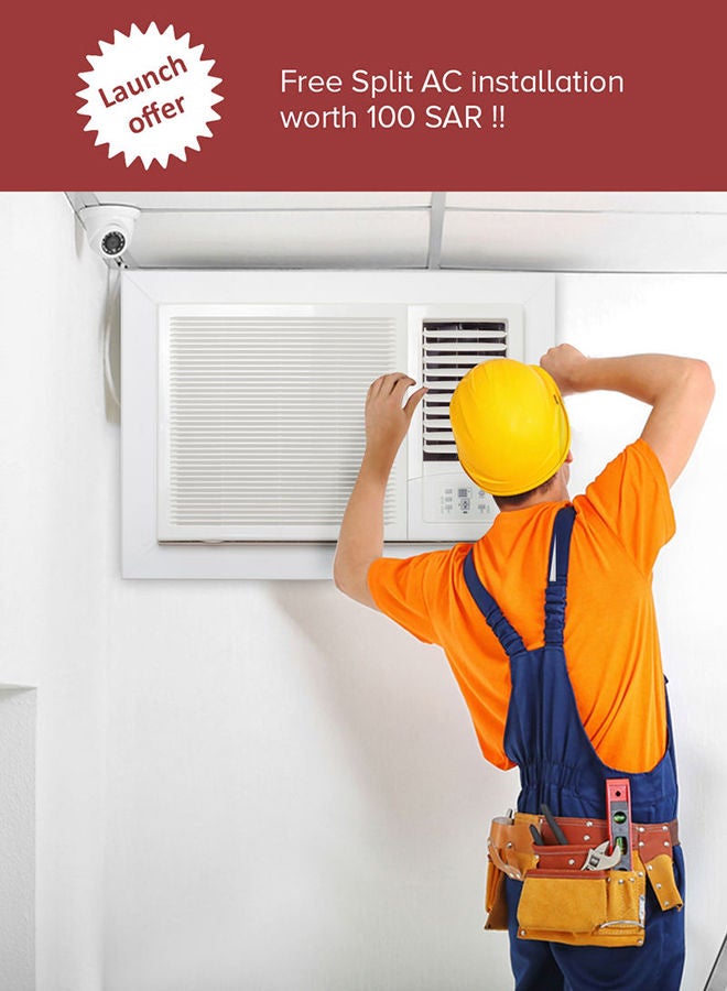 Window Air Conditioner - 1.5 Ton 18000 BTU/ H - With Cooling Window AC Operation And 2 Way Swing air_conditioner White