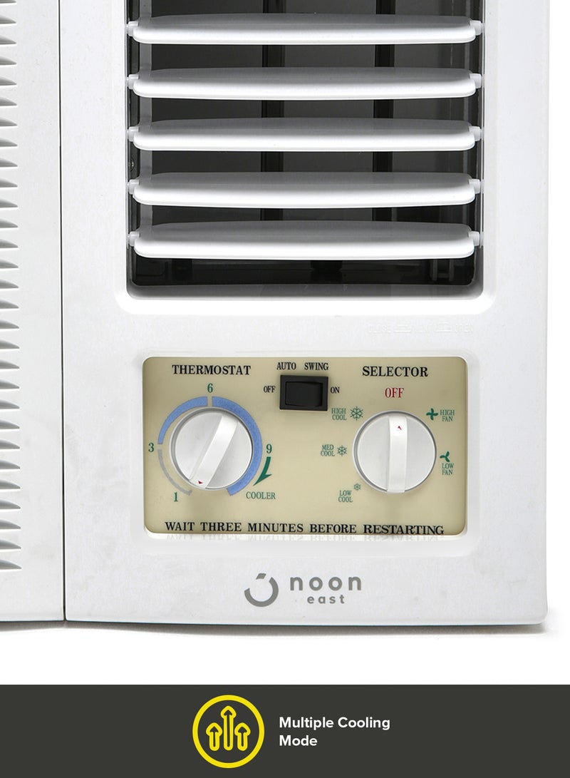 Window Air Conditioner - 1.5 Ton 18000 BTU/ H - With Cooling Window AC Operation And 2 Way Swing air_conditioner White