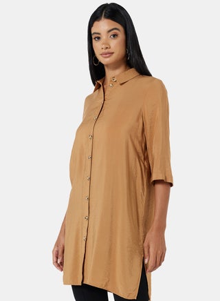 Solid Tunic Brown