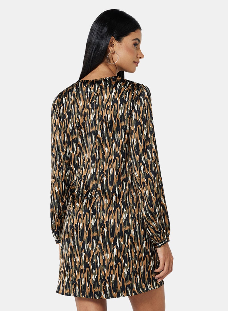 VERO MODA Chloe Mini Dress Ivy Green  - Image 2