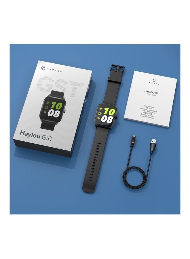 Haylou Smartwatch 1.69inch HD Display 12 Workout Modes With Heart Rate Monitoring And Blood Oxygen Level SpO2 Black  - Image 5
