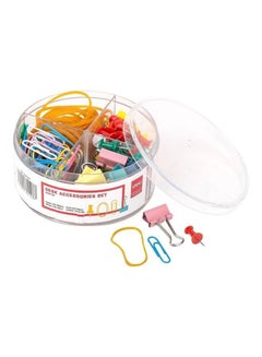 Deli 100-Piece Desk Accessories Set Multicolour  - Image 1