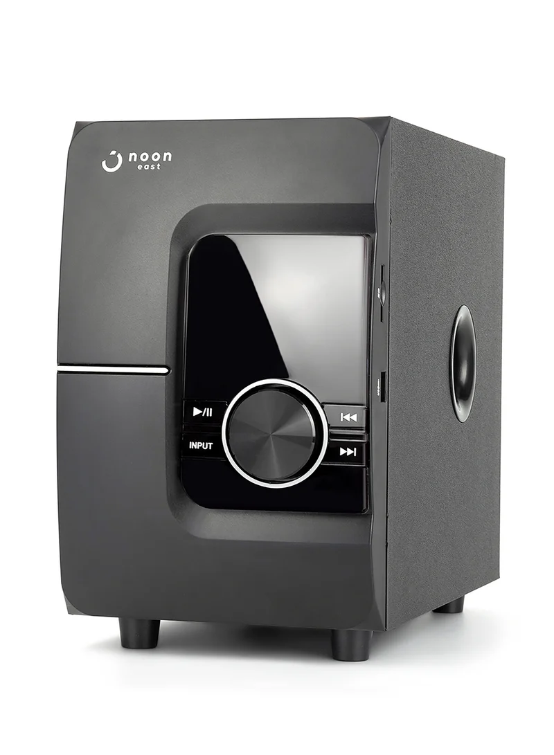Noon East Groove 5.1 Multimedia Bluetooth Home Theater Speaker - With 45 W Output, Display, Remote Control, USB Playback EM-5190FST Black Groove 5.1