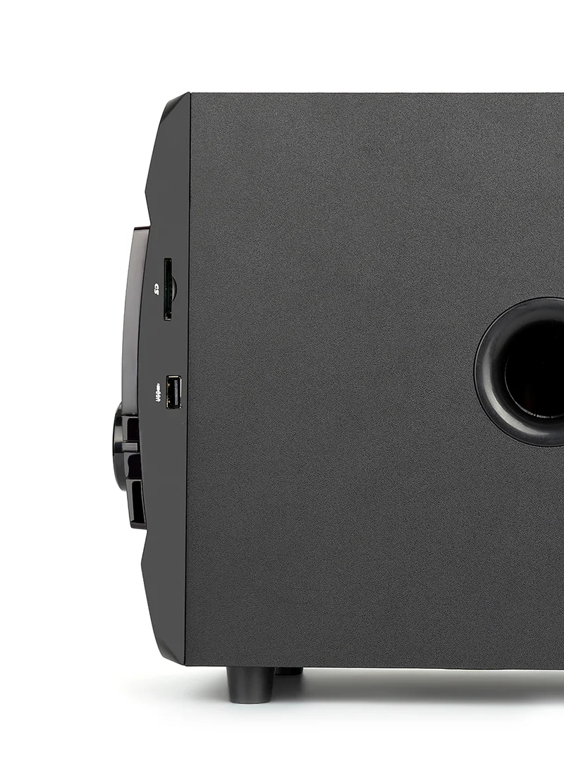 Noon East Groove 5.1 Multimedia Bluetooth Home Theater Speaker - With 45 W Output, Display, Remote Control, USB Playback EM-5190FST Black Groove 5.1
