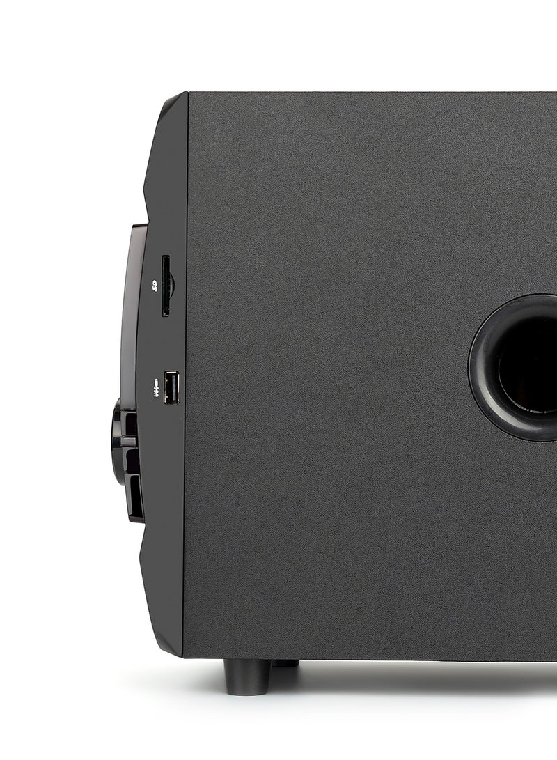 Noon East - Groove 5.1 Multimedia Bluetooth Home Theater Speaker - With 45 W Output, Display, Remote Control, USB Playback EM-5190FST Black Groove 5.1 - Image 1