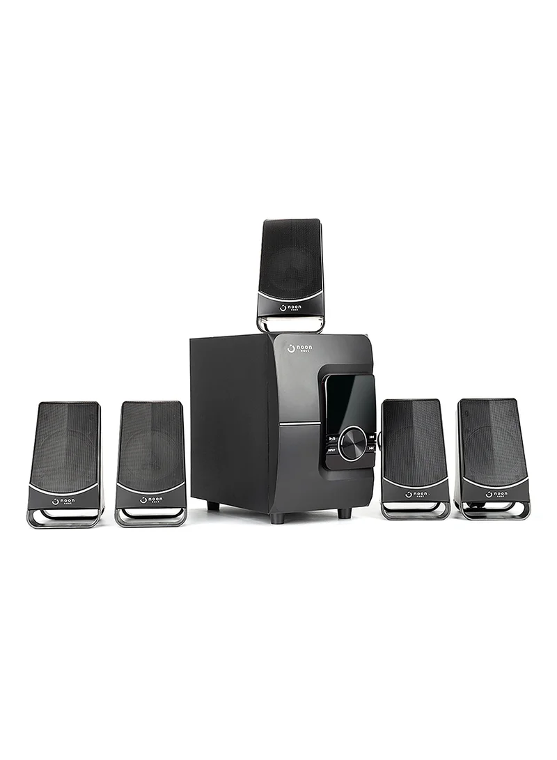 Noon East Groove 5.1 Multimedia Bluetooth Home Theater Speaker - With 45 W Output, Display, Remote Control, USB Playback EM-5190FST Black Groove 5.1