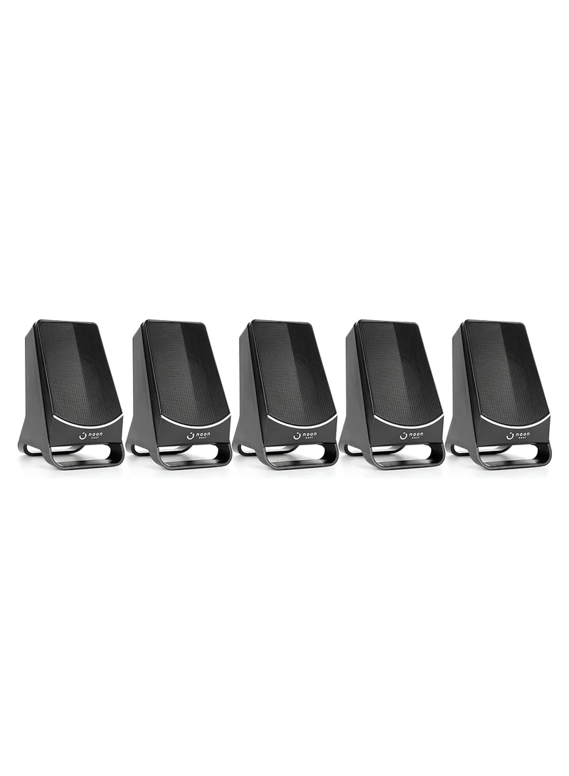 Noon East Groove 5.1 Multimedia Bluetooth Home Theater Speaker - With 45 W Output, Display, Remote Control, USB Playback EM-5190FST Black Groove 5.1