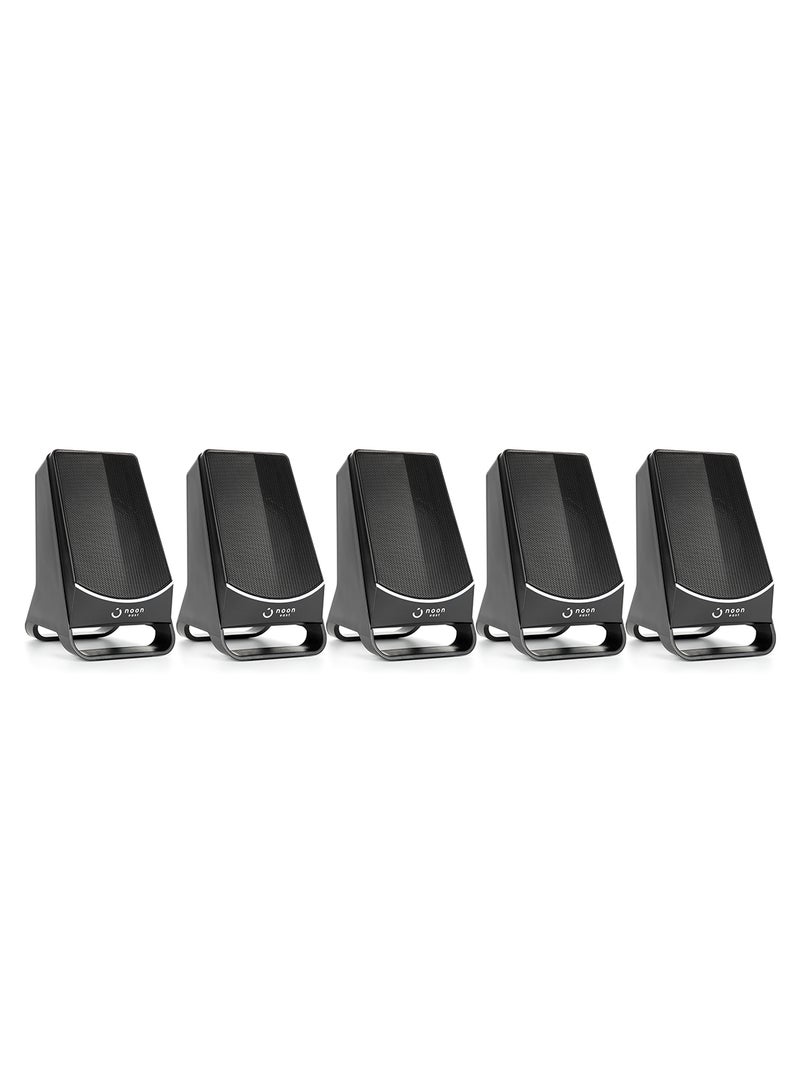 Noon East - Groove 5.1 Multimedia Bluetooth Home Theater Speaker - With 45 W Output, Display, Remote Control, USB Playback EM-5190FST Black Groove 5.1 - Image 1