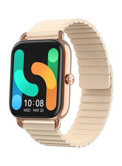 Haylou RS4 Plus Smartwatch Retina AMOLED HD Display 105 Sports Mode SpO2 Heart Rate Metal Magnetic strap Gold  - Image 1