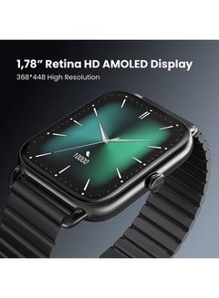 Haylou RS4 Plus Smartwatch Retina AMOLED HD Display 105 Sports Mode SpO2 Heart Rate Metal Magnetic strap Black  - Image 2