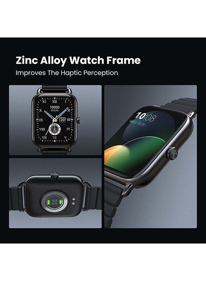 هايلو ساعة ذكية RS4 بلس بشاشة AMOLED ريتينا بدقة عالية الوضوح بـ105 وضع رياضي وقياس معدل ضربات القلب ومستوى تشبع الأكسجين في الدم مع سوار مغناطيسي معدني أسود - Image 3