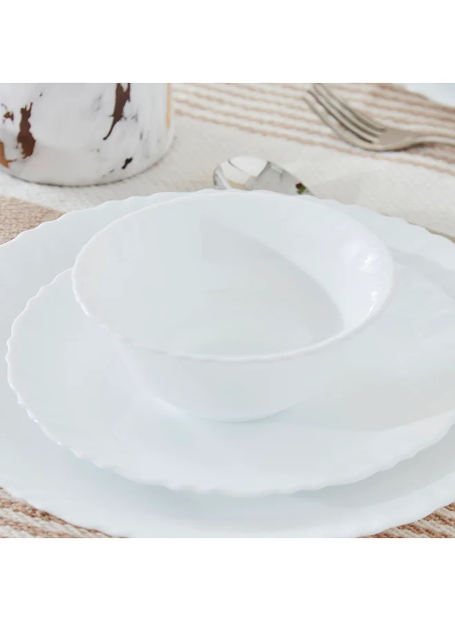 Home Box Feston 12-Piece Opalware Dinner Set