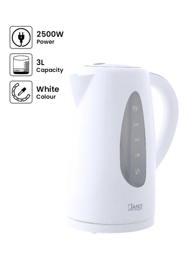ALSAIF-ELEC Electric Kettle 3 L 2500 W JN1850 White
