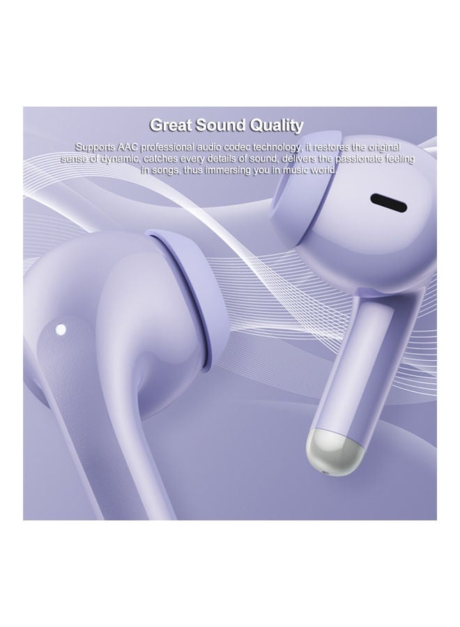 Lenovo LP40 True Wireless In Ear Headset with Mic Purple - Image 3