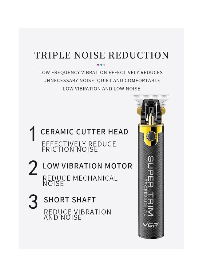 في جي آر ماكينة قص الشعر الاحترافية للرجال أسود - Image 2